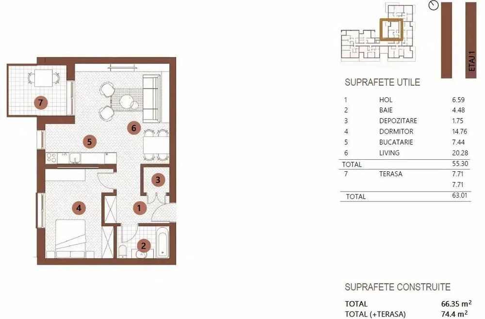 2 Camere Premium | Floreasca | Bloc Boutique Nou
