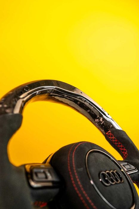 Volan Carbon LED RACE Audi A5 A6 A7 A4 A8 NOU