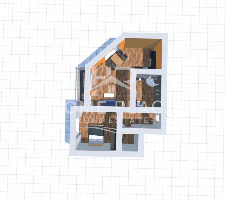 Двустаен апартамент в района на Погребите