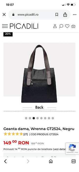 Vand geanta piele eco