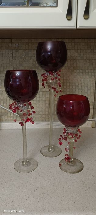 Бокалы для интерьера