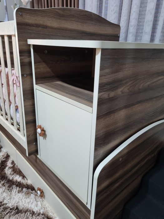 Трансформираща кошара  Легло – 65/160 см, Кош – 65/110см.