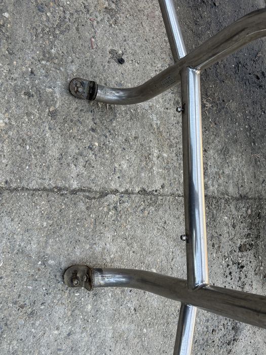 Bullbar original Nissan Patrol Y60 inox