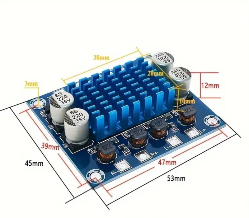 Amplificator Stereo dual-canal 2x30W
