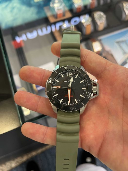 Hamilton Khaki Navy Frogman Auto  H77825331 NOU bon / garantie