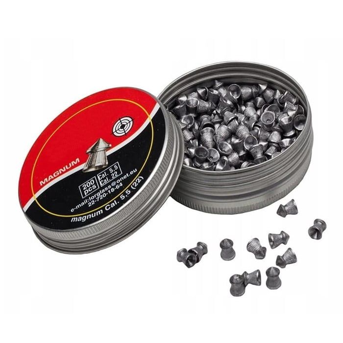 Set 200 alice plumb Straight Shot, ascutite, calibru 5.5 mm, argintii