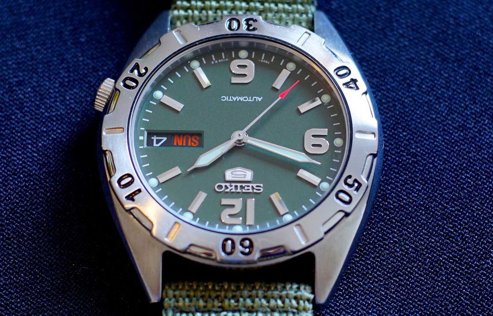 SEIKO 5 ceas barbati militar Automatic - Original