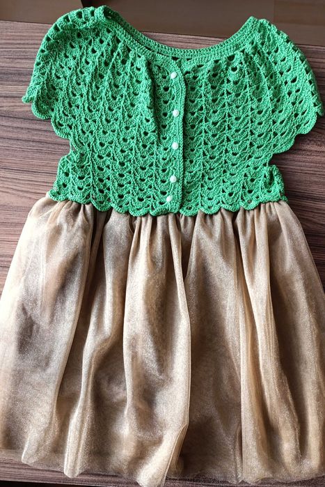 Детска кокетна рокля - Hand made