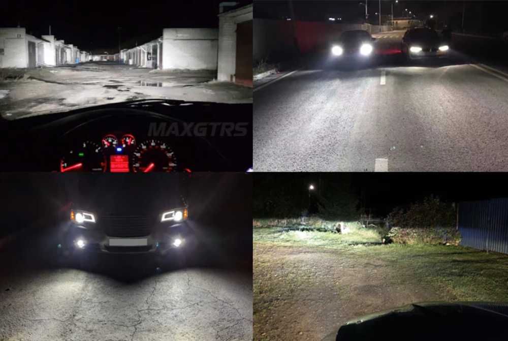 100W LED Мини Диодни крушки H7 12V +300% Светлина.