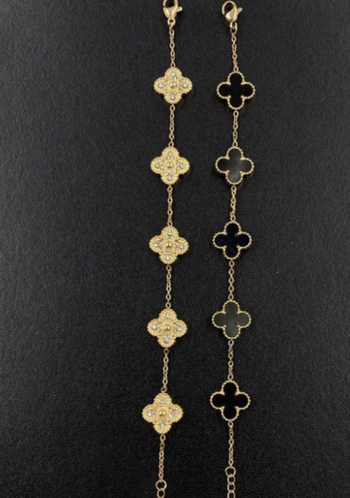 Колие гривна обеци Van cleef