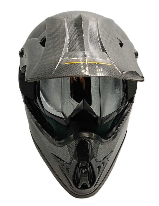 Кросова каска с очила комплект super cross carbon tanked
