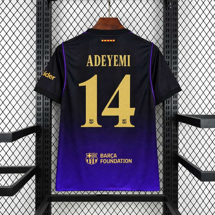 Tricou Barcelona 26/27 Away Kit - Adeyemi 14 Fan Version