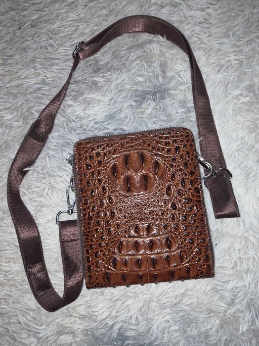 Мужская сумка крокодил