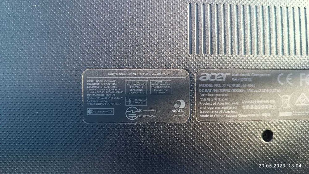 Продается ноутбук acer aspire3