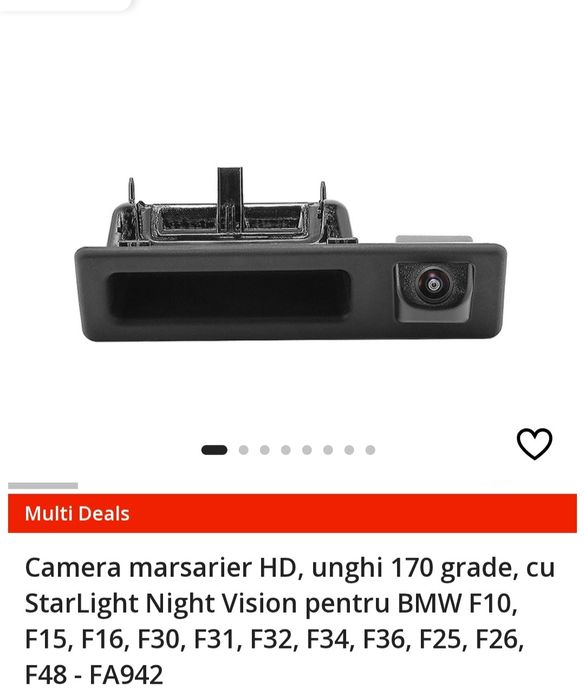 Camera marsarier HD dedicata cu Starlight Nightvision pentru BMW
-10%