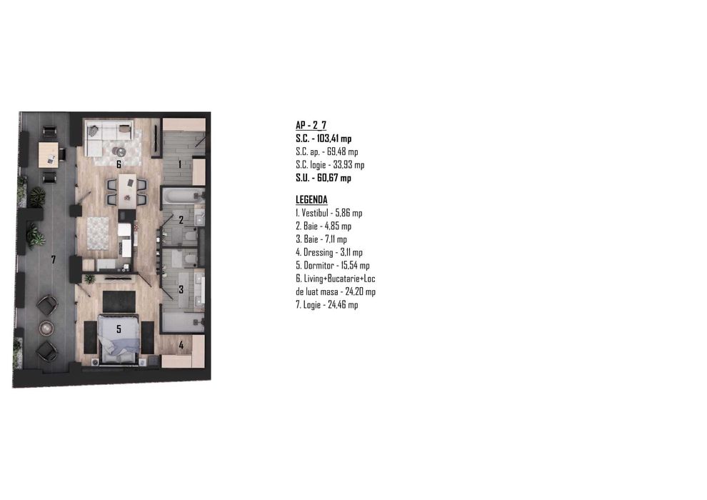 Apartament de vânzare – Nr. 20 | Sophie Residence, Oradea