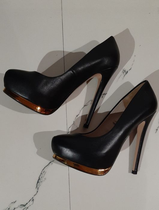 Pantof Zara, din piele naturala, tip platforma