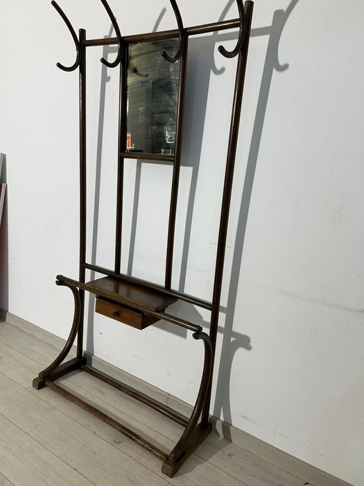 Cuier Vintage stil Thonet; Cuier Perete din Lemn