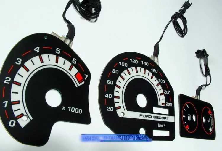 Тунинг Плазмени Циферблати FORD ESCORT MK5 / MK6, Син Цвят