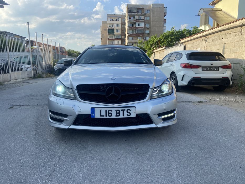 Mercedes c class фарове би ксенон завиващи