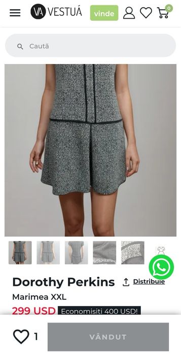 Rochie de toamna Dorothy Perkins