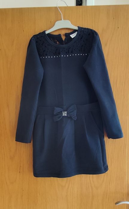 Есенно-зимна рокля за момиче 7-8г.