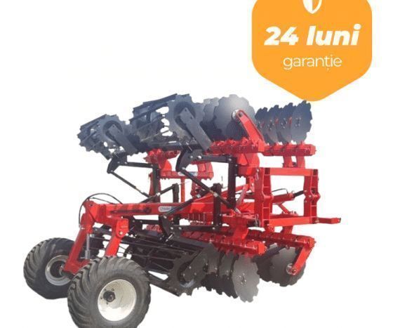 grapa grea tractata bufer 6m, cu 48 talere