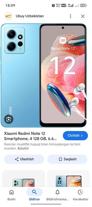 Radmi note 12 srochna