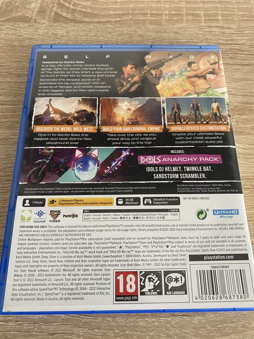 Saints Row PS5 Day One Edition