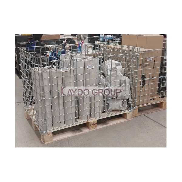 Метален кош, телен контейнер за евро палет 120/80  без основа