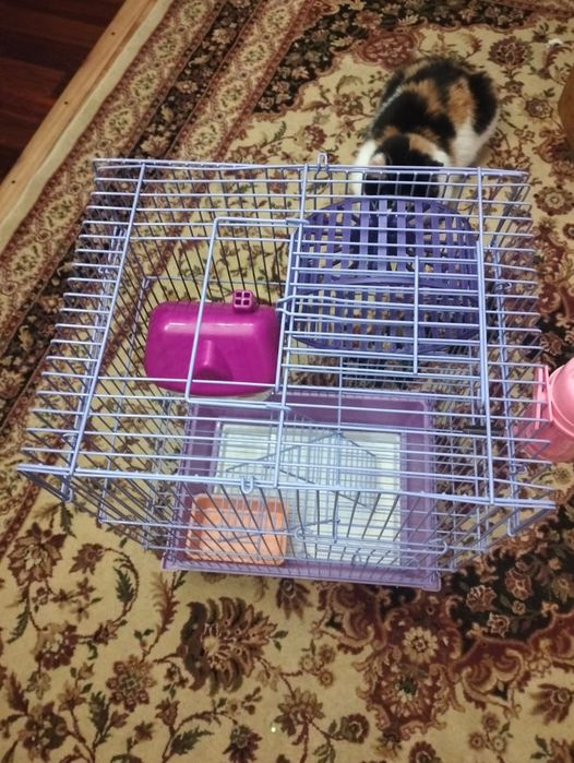 Клетка для хомяков. Б/у