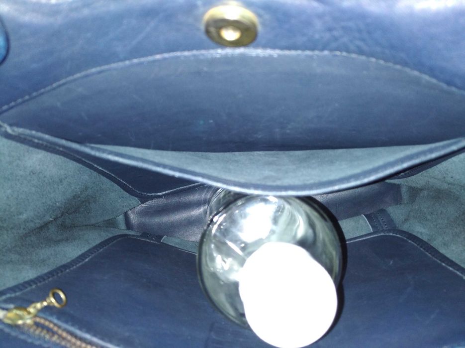 Дамска чанта от дебела естествена кожа