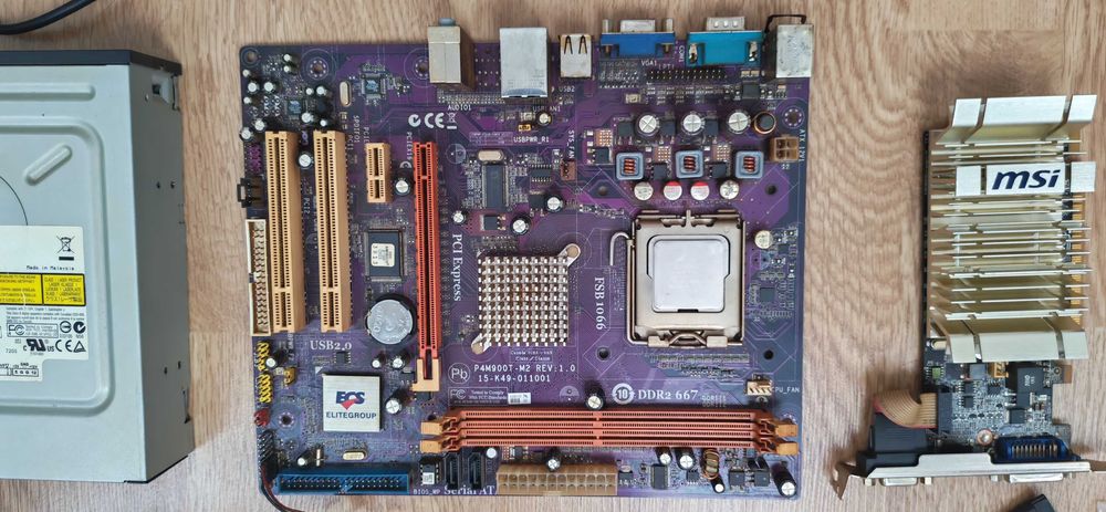Mega-Lot Electronice Piese PC Retro + Tastatură Gaming + Alimentator + 6 perechi Căști