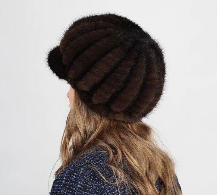 Норковая шапка новая