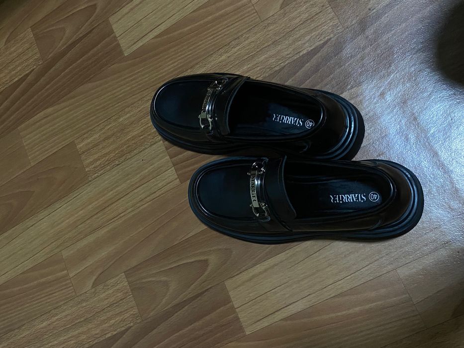 Лоферы черные, обувь