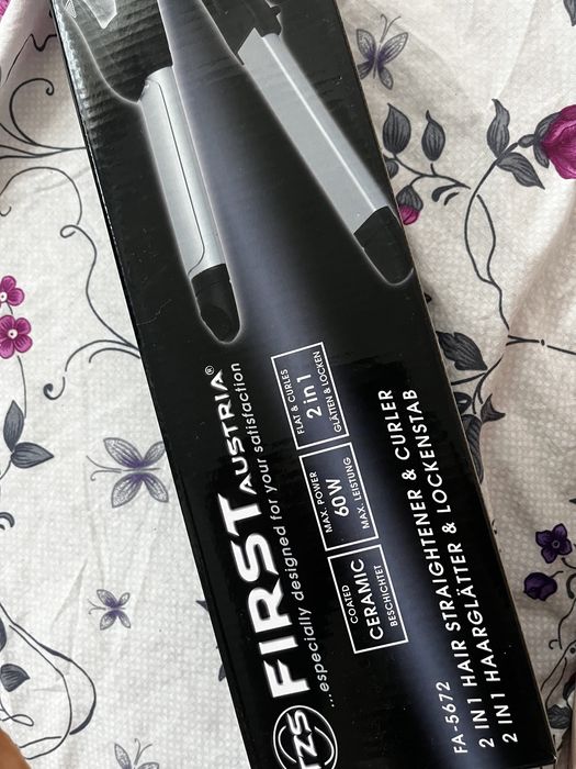 Преса за коса и маша 2in1