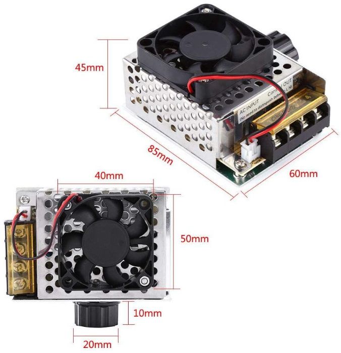 Variator tensiune regulator turatie motor curent alternativ 4000w 220V