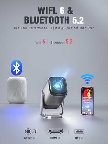 Нов Смарт проектор Netflix 1080P WiFi Bluetoot Dolby звук домашно кино