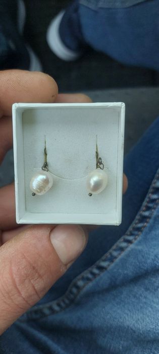 Vând cercei damă cu perle baroc UK