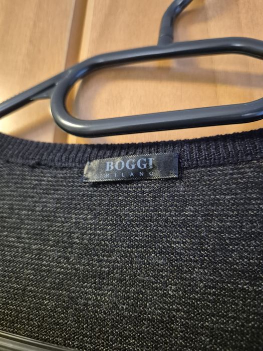 Vand pulover/cardigan barbatesc Boggi Milano, lana 100%, marimea S/M