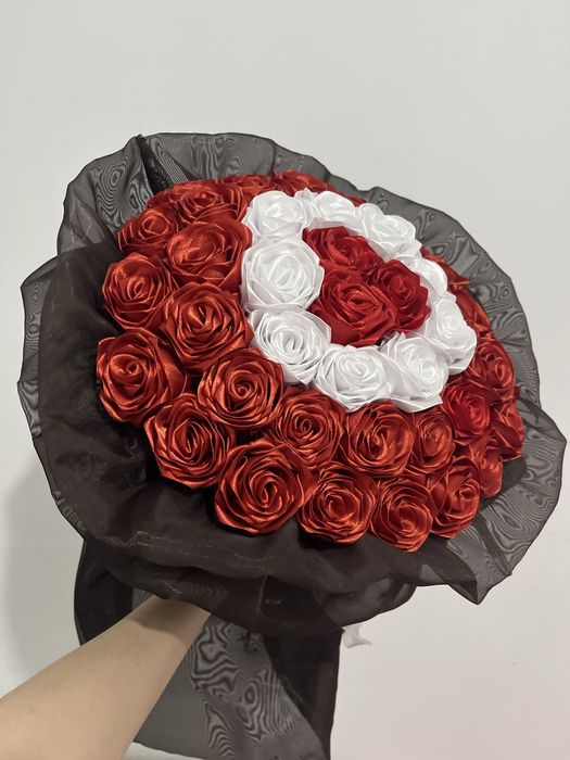 Цветы из атласной ленты