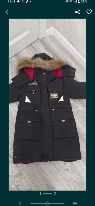 Продам зимнию куртку для девочек