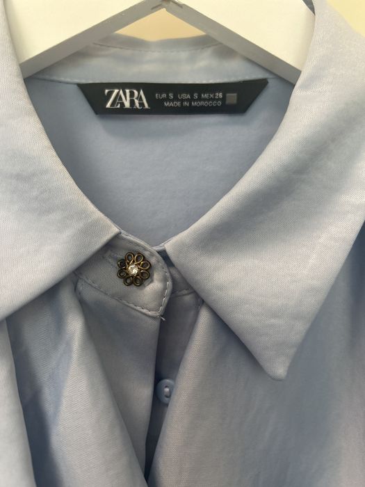 Camasa bleu matase. Zara,marime S