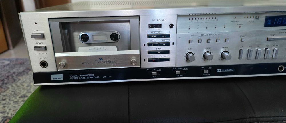 Продавам стерео касет ресивър SANSUI CR-M7