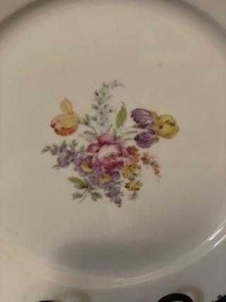 Platou din portelan cu model floral