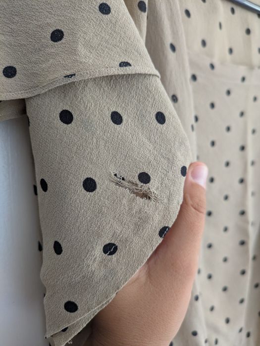 Копринена блуза на точки Max Mara