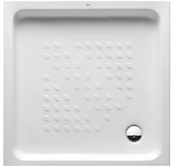 Cadita dus patrata ceramica Roca Italia 80x80 cm, alb