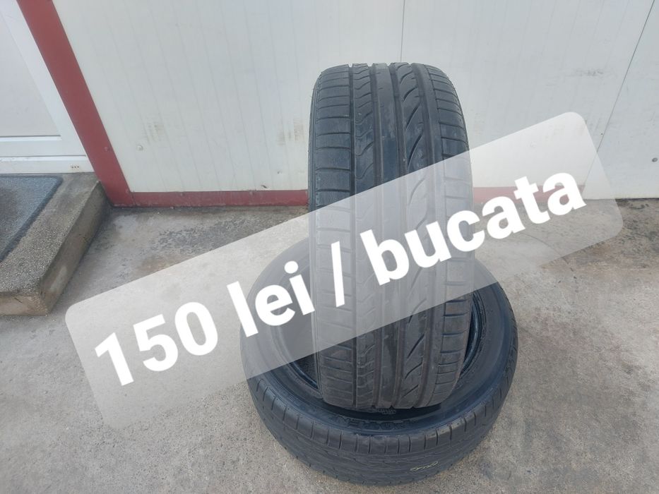 150 lei bucata! Doua anvelope de vara 245 45 r18 Bridgestone! 7 mm