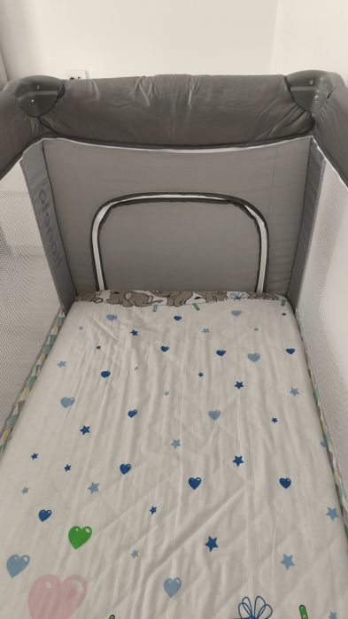 Pătuț pliabil Lionelo Sven + saltea