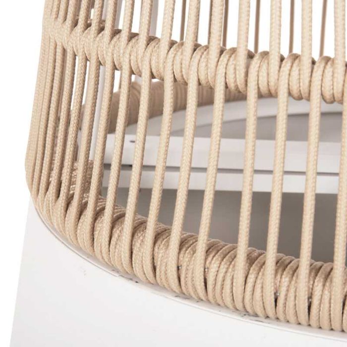 Кръгла маса, HM6106.04, Шампанско, Бежов, Антрацит, Въже, 120х75см.